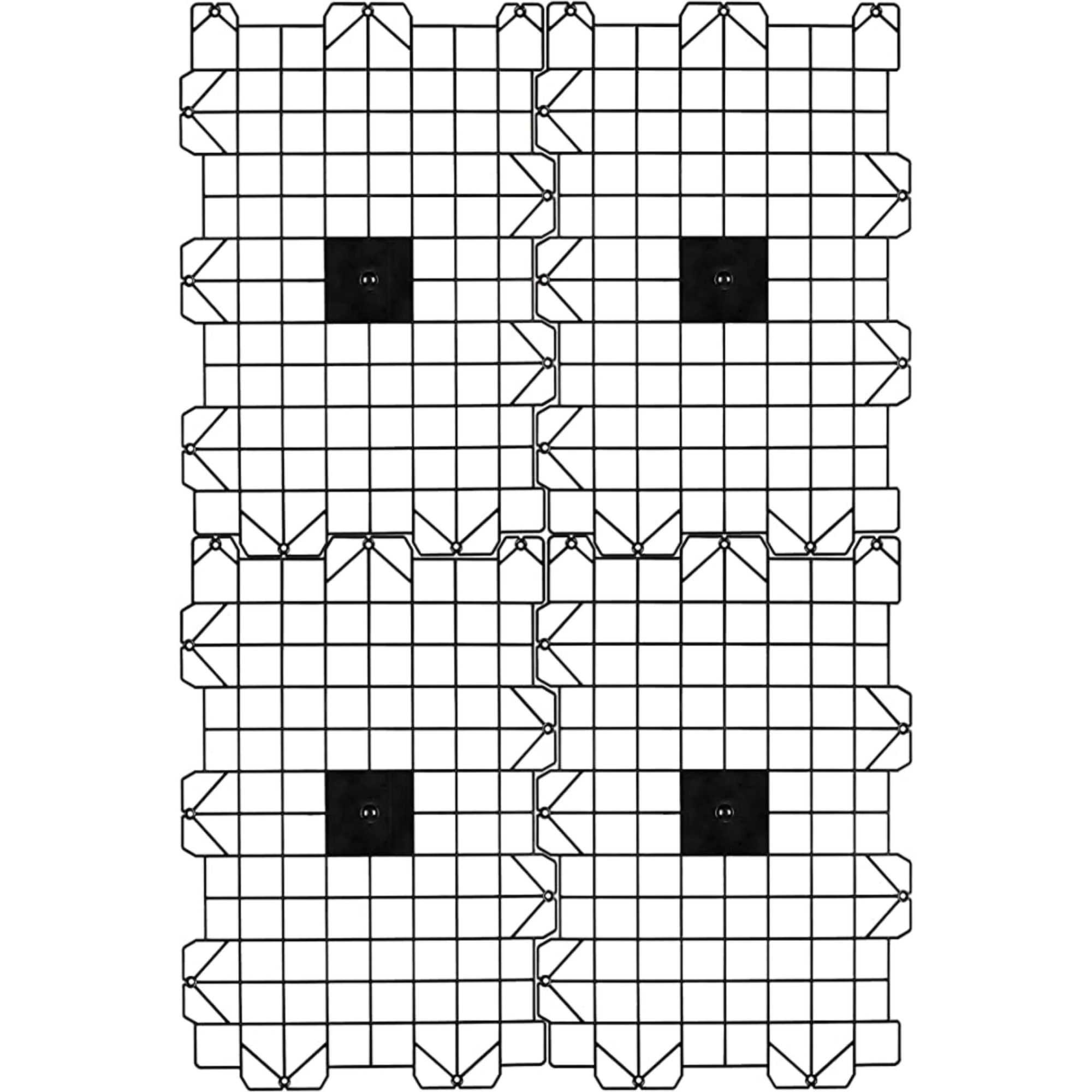 Attic Dek Grating for Storage & Protection - 16" or 24" Joist Size - Pack of 4